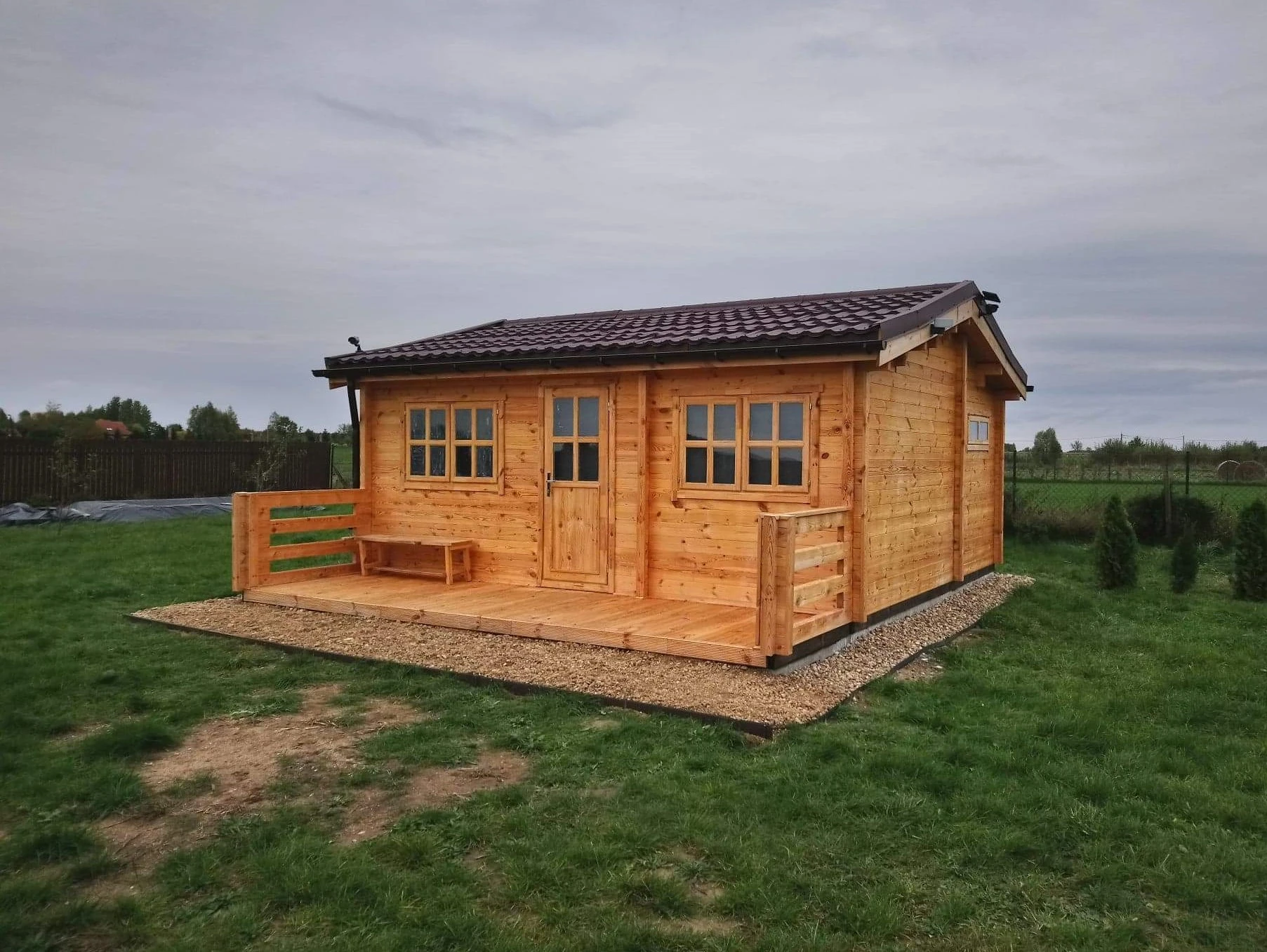 Płyta fundamentowa pod domek letniskowy z bali